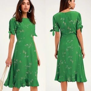 Faithfull the Brand | Emilia Green Midi Dress | 4